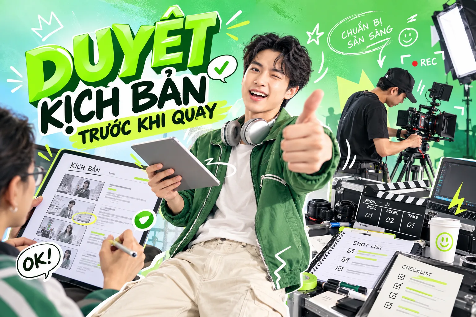 Trước khi bấm m&aacute;y YaoYing gửi kịch bản ho&agrave;n chỉnh để kh&aacute;ch h&agrave;ng kiểm tra lần cuối